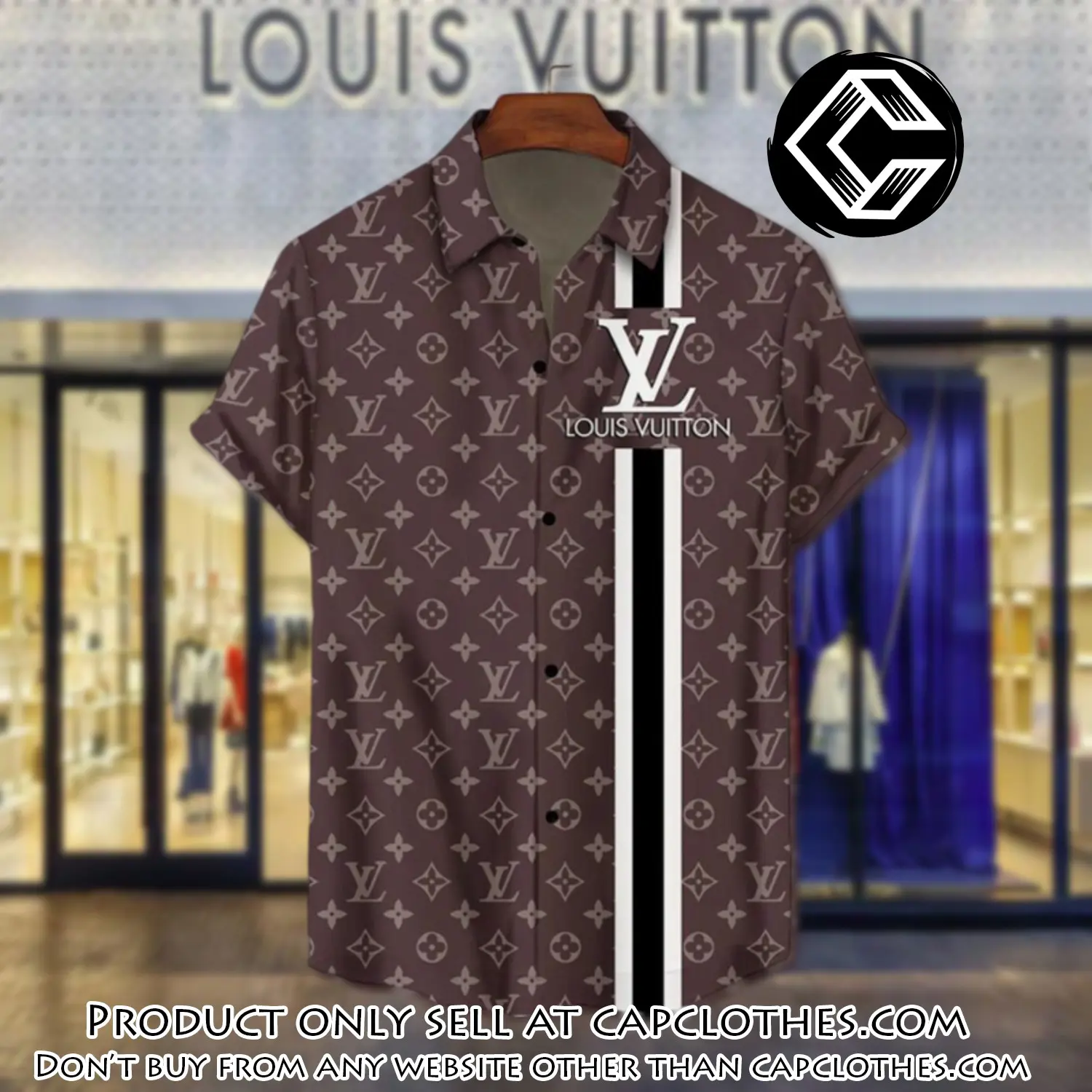 Lv louis vuitton luxury hawaiian shirt & short set lhs1192 cc4643916